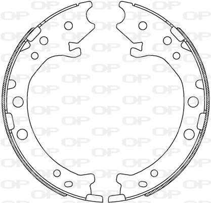 OPEN PARTS stabdžių trinkelių komplektas BSA2243.00